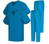 MISEMIYA - Pack * 2 PCS - Uniforme Medica con Maglia e Pantaloni Uniformi Mediche Camice Uniformi sanitarie - Ref.2-8178 - X-Small, Turchese 68