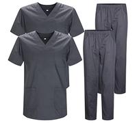 MISEMIYA - Pack * 2 PCS - Uniforme Medica con Maglia e Pantaloni Uniformi Mediche Camice Uniformi sanitarie - Ref.2-8178 - Large, Grigio 22