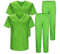 MISEMIYA - Pack * 2 PCS - Uniforme Medica con Maglia e Pantaloni Uniformi Mediche Camice Uniformi sanitarie - Ref.2-8178 - Small, Mela Verde 22