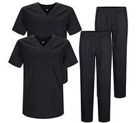 MISEMIYA - Pack * 2 PCS - Uniforme Medica con Maglia e Pantaloni Uniformi Mediche Camice Uniformi sanitarie - Ref.2-8178 - XX-Large, Nero 22