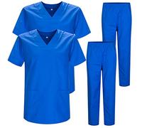 MISEMIYA - Pack * 2 PCS - Uniforme Medica con Maglia e Pantaloni Uniformi Mediche Camice Uniformi sanitarie - Ref.2-8178 - X-Large, Blu Reale 22