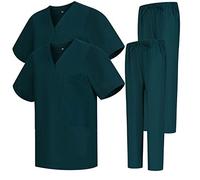 MISEMIYA - Pack * 2 PCS - Uniforme Medica con Maglia e Pantaloni Uniformi Mediche Camice Uniformi sanitarie - Ref.2-8178 - Medium, Verde 68