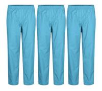 MISEMIYA Pack 3 PCS Mz-3-8312 Confezione da 3 Pezzi, Pantaloni Sanitari, Ciano, X-Large (Pacco da 3) Unisex-Adulto
