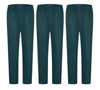 MISEMIYA Pack 3 PCS Mz-3-8312 Confezione da 3 Pezzi, Pantaloni Sanitari, Verde Scuro, S (Pacco da 3) Unisex-Adulto