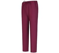 MISEMIYA - Pantaloni Unisex Vita Elastica Uniforme di Lavoro Clinica Ospedale -BZ-6802 - X-Large, Granato 68