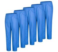 MISEMIYA Paquetes de 5 Unidades-Pantalón Sanitarios Bz-5-8312 Lavoro, Azzurro, XL (Pacco da 5) Unisex-Adulto