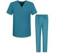 MISEMIYA Scrub Set Unisex Bz-6801-6802 Lavoro, Turchese, M Uomo