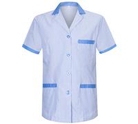 MISEMIYA - Scrub Top Unisex Scrubs - Uniforme Medica con Scollo a V Tunica Scrub Top W820 - Medium, Cielo Blu