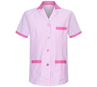 MISEMIYA - Scrub Top Unisex Scrubs - Uniforme Medica con Scollo a V Tunica Scrub Top W820 - Medium, Rosa