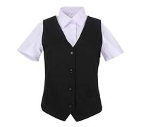 MISEMIYA - Uniforme Cameriera Gilet Signora con Fodera - Ref.802-3XL, Nero