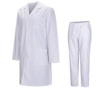 MISEMIYA - Uniformi Unisex Set Camice - XX-Large, Manica Lunga Bianco