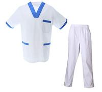 MISEMIYA Unisex - Adulto Casaca Y Pantalón Sanitarios Unisex Uniformes Sanitarios 8178 Giacca E Pantaloni Uniformi Sanitarie Unisex Sanitarie 8178 Not Applicable, Camisa Laboratorio 8171/2 Bianco, XS