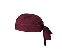MISEMIYA Unisex - Adulto Gorro Chef Bandana 926 Cappello da Cuoco Bandana Not Applicable, Granato, Pack 1 PCS