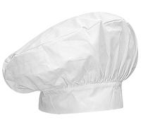 MISEMIYA Unisex - Adulto Gorro Chef Gorro Forma Seta 918 Cappello da Cuoco Cappello a Forma di Fungo 918, Bianco, Confezione da 1 Pz