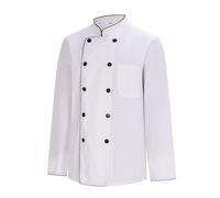 MISEMIYA - Veste de Chef pour Hommes - Veste de Chef pour Hommes - Uniforme d'accueil - Ref.842B - X-Large, Giacca da Cuoco 842B - Bianco