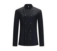 MISEMIYA Women's Chef Jacket KZ-848 Giacca Cuoco Donna Jackets 848-Black, S