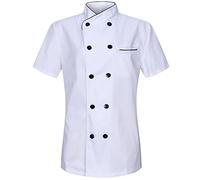 MISEMIYA Women's Jacket Giacca da Chef da Donna KZ-8441, Jackets 8441-White, S