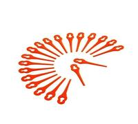 MISEO 50 Pezzi Lame in plastica for Tosaerba for FUXTEC for FX-E1RT20 tagliaerba a Batteria Rosso Lama in plastica Accessori for Attrezzature elettriche da Giardino