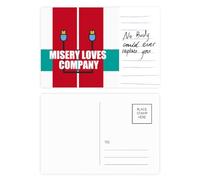 Misery Loves Company Art Deco Fashion Cartolina Cartolina Anniversario Persona Importante