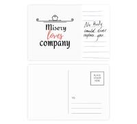 Misery Loves Company Art Deco Fashion Cartolina Cartolina Anniversario Persona Importante