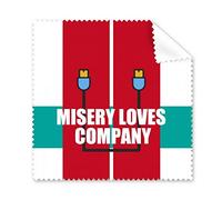 Misery Loves Company Art Déco Regalo Moda Panno di Pulizia Dello Schermo Del Telefono Occhiali Cleaner 5pcs
