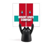 Misery Loves Company - Porta memo in stile Art Déco, motivo: gatto nero