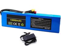 MisetGao Batteria agli Ioni di Litio 10S3P 36V 15Ah, Batteria agli Ioni di Litio con BMS Integrato da 15A, con Caricabatterie per Monopattini Elettrici E Biciclette Elettriche da 100W-500W T