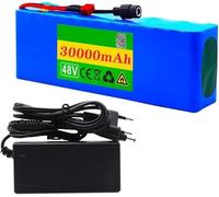MisetGao Batteria agli Ioni di Litio da 48 V, Batteria per Scooter Elettrico 48 V 30 Ah 13S3P con BMS + Caricabatterie da 54,6 V per Bici Elettrica da 350 W, 500 W, 750 W E 1000 W. T