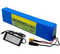 MisetGao Batteria agli Ioni di Litio per Bici Elettrica da 36 V 30 Ah 10S3P con Caricabatteria, Protezione BMS Integrata, Perfetta per Motori per Bici Elettriche da 200-1000 W, Spina XT90. XT60