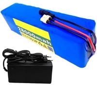 MisetGao Batteria agli Ioni di Litio per Bici Elettrica da 48 V 28 Ah 13S3P con Caricabatteria, Protezione BMS Integrata, Adatta per Motori da 200-1200 W. T