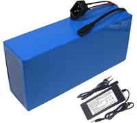 MisetGao Batteria agli Ioni di Litio per Bici Elettrica da 48 V 30 Ah 13S4P con Caricabatteria E BMS Integrato per Motore da 200-1500 W. XT60