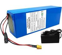 MisetGao Batteria agli Ioni di Litio per Bici Elettrica da 52 V E 45 Ah 14S4P con Caricabatteria BMS Integrato, Adatta per Motore Bici Elettrica da 200-2300 W, Spina XT60. XT60