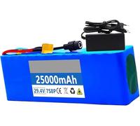 MisetGao Batteria per Bici Elettrica 24V 25.2V 29.4V 8Ah 10Ah 12Ah 15Ah 18Ah 20Ah 25Ah, Batteria agli Ioni di Litio per Bici Pieghevole per Motore Elettrico da 500W con Caricabatteria T,25.2V8AH