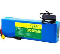 MisetGao Batteria per Bici Elettrica 48V 30Ah 13S3P, Batteria per Bici Elettrica 48V Li-Ion con BMS Integrato, PVC Impermeabile per Motori da 200W, 500W, 800W E 1000W con Caricabatterie. XT60