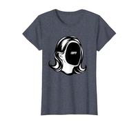 Misfit Empty Inside Tee - Dark Void Triste Sarcastico Introverso Maglietta, Donna, Pervinca, 3XL