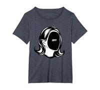 Misfit Empty Inside Tee - Dark Void Triste Sarcastico Introverso Maglietta, Donna Plus-Size, Pervinca, 5X