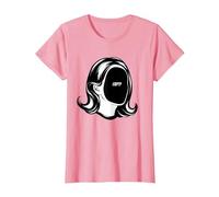 Misfit Empty Inside Tee - Dark Void Triste Sarcastico Introverso Maglietta, Donna, Rosa, 3XL