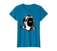 Misfit Empty Inside Tee - Dark Void Triste Sarcastico Introverso Maglietta, Donna, Zaffiro, M