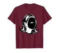 Misfit Empty Inside Tee - Dark Void Triste Sarcastico Introverso Maglietta, Uomo, Bordeaux, XL