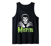 Misfits - Cross Hands Green Skull Black Canotta