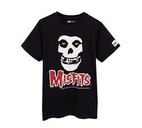 Misfits T-Shirt per Bambini Ragazze Ragazzi Skull Music Band Logo Black