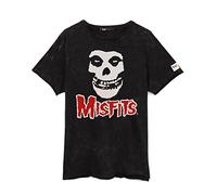 Misfits T-Shirt Unisex Men Donne Rock Band Skull Logo Top Nero