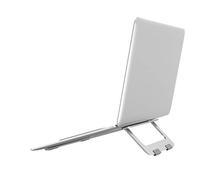 MisFox Supporto PC Portatile, Alluminio Pieghevol Alza Pc Portatile, Ergonomico Regolabile Laptop Stand per PC Portatili con Display Fino a 15.6”