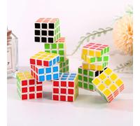 MisFun 10 Pezzi Mini Cubo, 2.9cm × 2.9cm Mini Speed Cube, Giocattoli Educativi per Bambini Cubi, Cubo Elemento, Magic Cube, per Regalo di Compleanno, Gioco di Viaggio, Riempimento Regalo