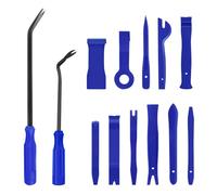 MisFun 13 Pezzi Leve Plastica Smontaggio Auto, Utensili a Leva per Auto, Strumento di Rimozione Auto, per Riparazione Ricambio per Auto Porta Pannello Radio Cruscotto Auto (Blu)