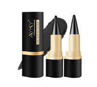 MisFun 2 Pezzi Eyeliner Nero Pen Gel, Make Up Eyeliner Ad Asciugatura Rapida, Professional Eyeliner, Eyeliner Waterproof Antisudicio, Trucchi Donna Eyeliner Water Resistant a Lunga Tenuta (Nero)