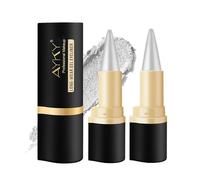 MisFun 2 Pezzi Eyeliner Nero Pen Gel, Make Up Eyeliner Ad Asciugatura Rapida, Professional Eyeliner, Eyeliner Waterproof Antisudicio, Trucchi Donna Eyeliner Water Resistant a Lunga Tenuta (Argento)
