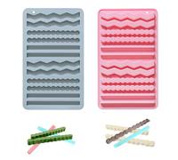 MisFun 2 Pezzi Stampi in Silicone, Cane Stampo per Snack, Tappetino da Forno in Silicone, Stampo per Biscotti in Silicone per Cani, Antiaderente, per Cioccolato, Caramelle, Gelatinem, Dog Treats