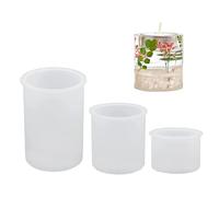 MisFun 3 Pezzi Stampi per Candele in Silicone, Kit Candele Fai Da Te Stampi in Silicone per Candele, 3D Stampi per Resina Epossidica per Fai Da Candele Realizzare Candele Produzione di Sapone