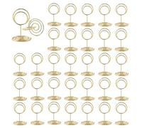 MisFun 30 Pezzi Segnaposto Matrimonio, Porta Foto, Titolari di Carta Numero di Tabella, Memo Clip, Portafoto Supporto, per Ristoranti, Foto, Riunioni di Feste, Matrimonio, Compleanno(Girare)